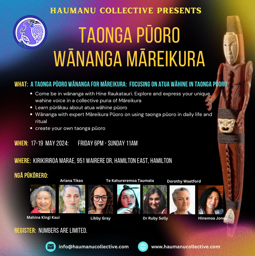 Taonga Pūoro Wānanga Māareikura