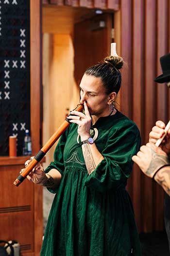 Eli Maiava - at the launch of Hineraukatauri