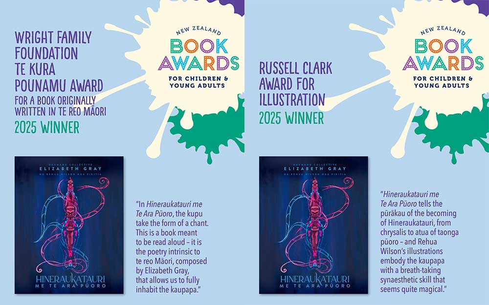 Hineraukatauri me Te Ara Pūoro Triumphs at 2025 New Zealand Book Awards for Children and Young Adults