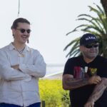 James and Mīkaere prior to the Pōwhiri