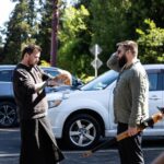 Catching up outside He Tangi Rōreka