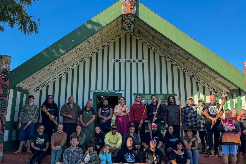Wānanga taonga pūoro at Te Rewarewa marae in Ruātoki